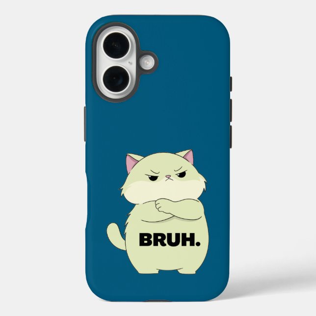 Bruh Kitty iPhone-Hülle iPhone 16 Hülle (Rückseite)