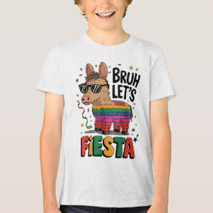 Bruh Lasse Fiesta Cinco Mayo Pinata Funny Mexican  Tri-Blend Shirt