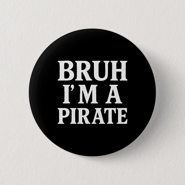 Bruh Lazy Halloween Kostüm, so tun, als wäre ich e Button (Vorderseite)