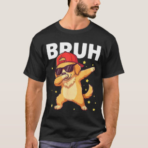 Bruh lustiger dabbing Hund Kinder Jungen Welpen Ha T-Shirt