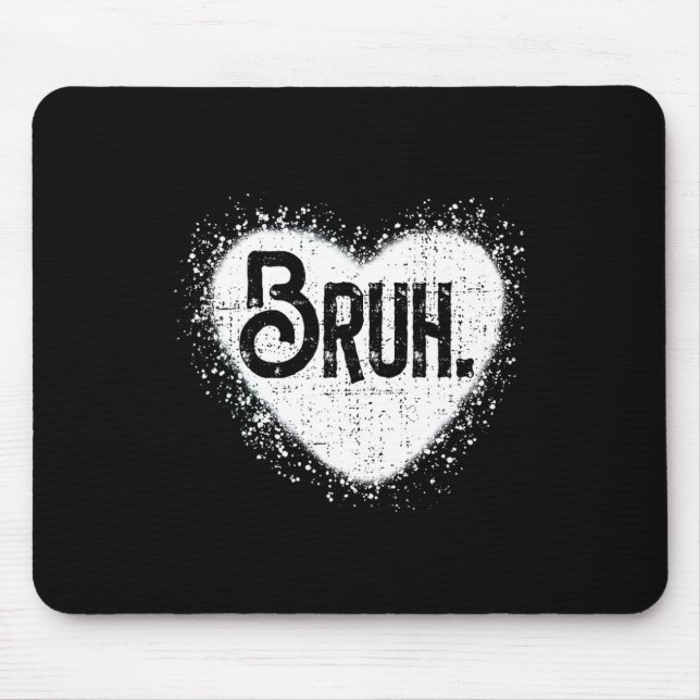 Bruh Lustiger Meme Bruder Gruß Teens Junge Männer  Mousepad (Vorne)