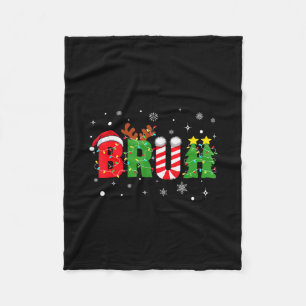 Bruh Lustiges Weihnachten Rot Kariert Teens Jungen Fleecedecke
