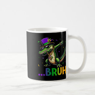 Bruh Mardigator Dabbing Alligator Mardi Gras Shirt Kaffeetasse