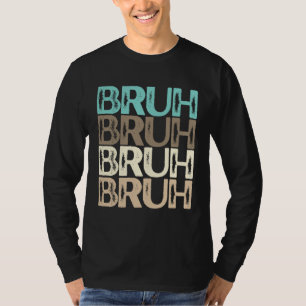 Bruh Mehrfarbig Blau Beige Khaki Braun Neutral Bru T-Shirt