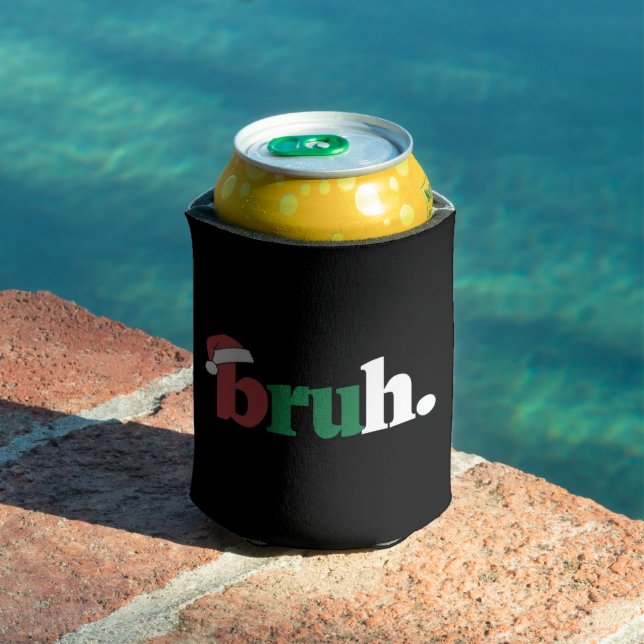 Bruh Meme Funny sagt Bro Weihnachten grüßen Dosenkühler (In Situ Pool)