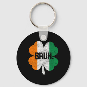 Bruh Meme Lustiger Spruch Bro Gruß Jungen St Patri Schlüsselanhänger