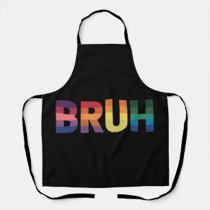 Bruh Meme Lustiger Spruch Bro Gruß Schwul LGBT Sto Schürze