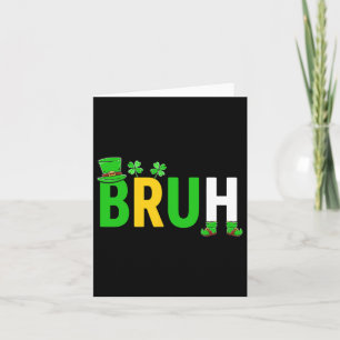 Bruh Meme Lustiger Spruch Bro Gruß Teenager Junge  Karte