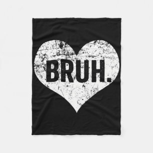 Bruh Meme Lustiger Spruch Bro Gruß Teenager Jungen Fleecedecke