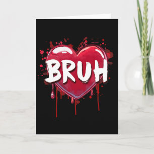 Bruh Meme Lustiger Spruch Bro Gruß Teens Jungen Va Karte