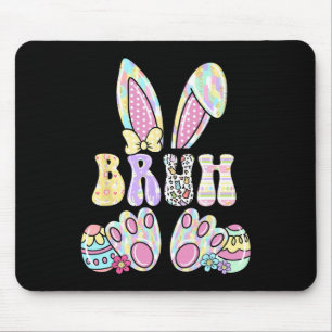 Bruh Meme Ostertag Lustiger Bunny Eier Teens Junge Mousepad