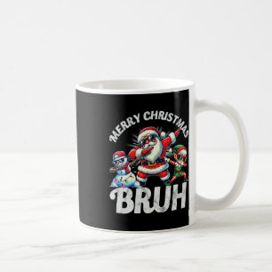 Bruh Meme Santa Dabbing durch den Schnee Weihnacht Kaffeetasse