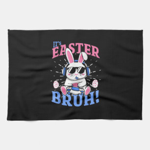 Bruh Oaster Bunny Gamer Gaming Video Games Men Boy Geschirrtuch