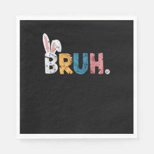 Bruh Oaster Bunny Niedlich Meme for Kids _2 Serviette
