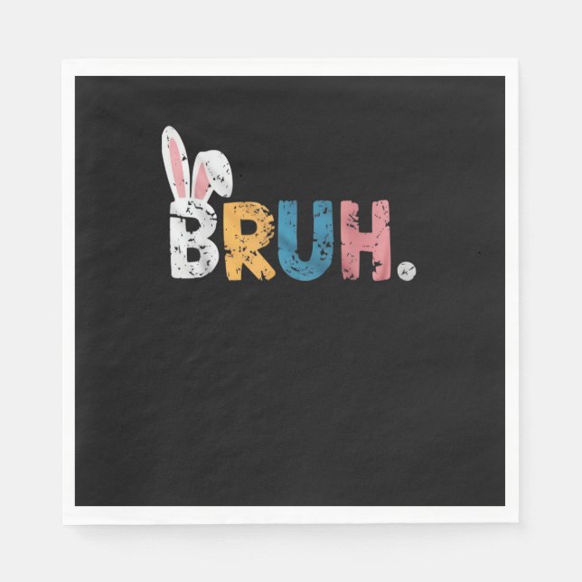 Bruh Oaster Bunny Niedlich Meme for Kids _2 Serviette (Vorderseite)