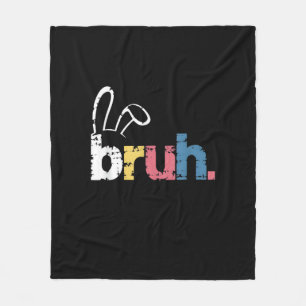 Bruh Oaster Bunny Niedlich Meme for Kids _4 Fleecedecke