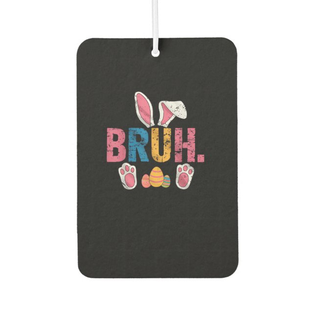 Bruh Oaster Bunny Niedlich Meme for Kids _8 Autolufterfrischer (Vorderseite)