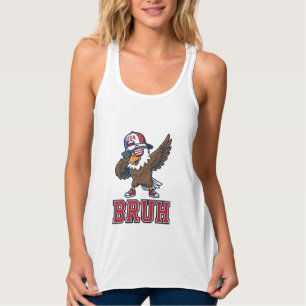 Bruh Patriotischer Adler Vintage Gravur T-Shirt De Tank Top