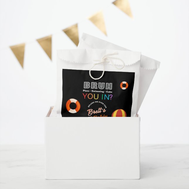Bruh Pool Party Birthday  Geschenktütchen (Party)