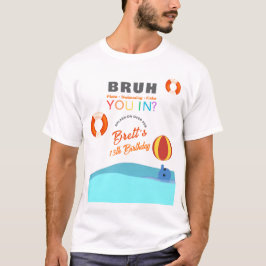 Bruh Pool Party Birthday Parent's T-Shirt
