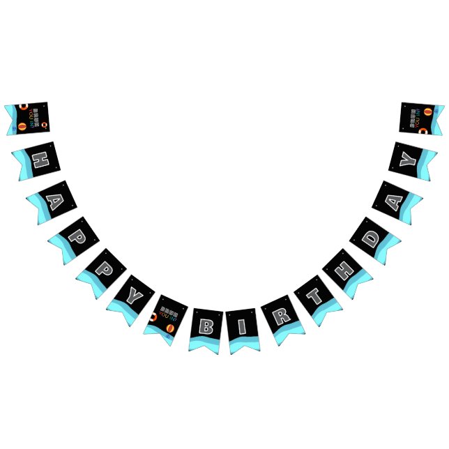 Bruh Pool Party Birthday  Wimpelkette (Alle)