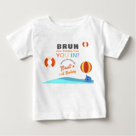 Bruh Poolparty Geburtstag Baby T-shirt