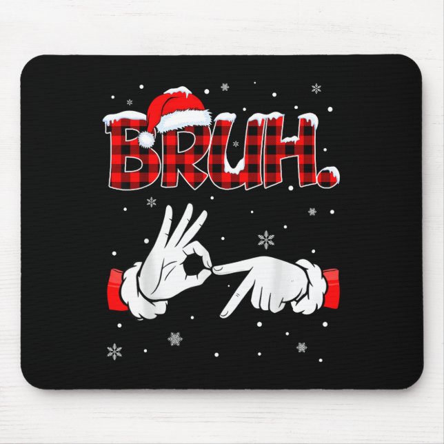 Bruh Six Seven 6 7 Meme Gen Alpha Slang 6 7 Hands  Mousepad (Vorne)