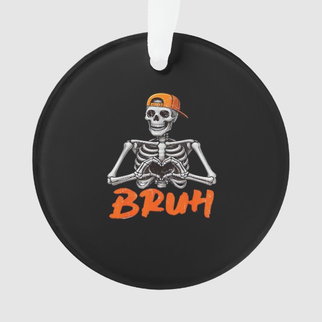 Bruh Skeleton Coeur main Halloween Costumes Hommes (devant)