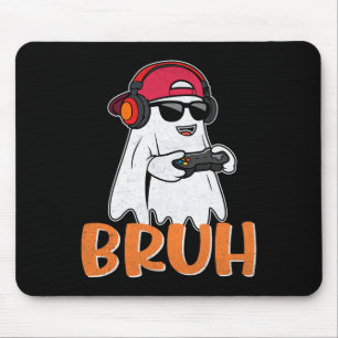 Bruh Spooky Boo Halloween-Kostüm Gamer Gaming Männ Mousepad