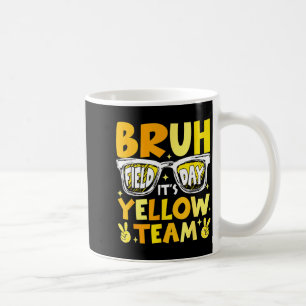 Bruh Sportfest gelbes Team lasst die Spiele beginn Kaffeetasse