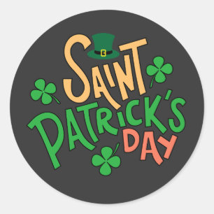 Bruh St. Patricks Day Jungen Kinder Saint Patricks Runder Aufkleber
