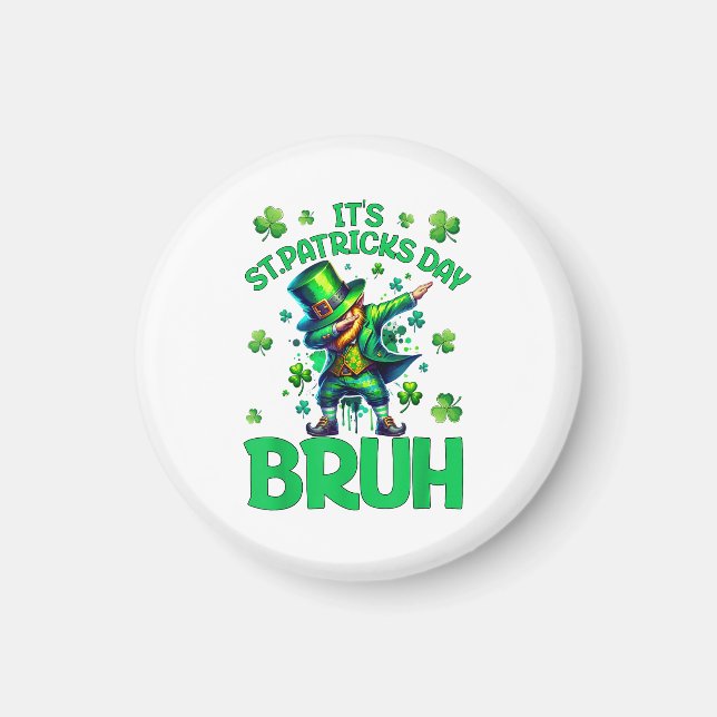 Bruh St. Patrick's Day Magnet (Vorne)