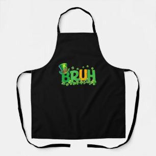 Bruh St Patrick's Day Teens Boys Kids Funny Gift T Schürze