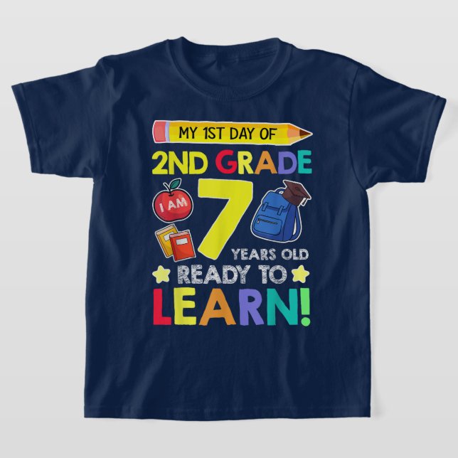 Bruh We Back 2nd Grade Back to School Second Grade T-Shirt (Ablage )