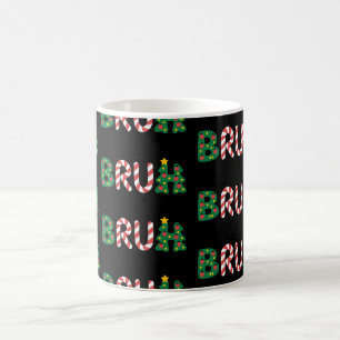 Bruh Weihnachts-Weihnachtsbaum-Ornament Buchstaben Kaffeetasse