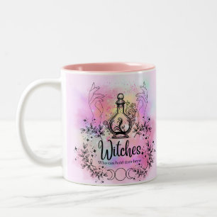 Brühe und Zauber: Hexen, die Design trinken können Zweifarbige Tasse