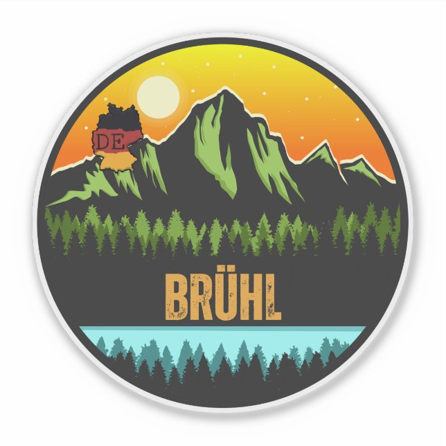 Brühl, Deutschland Aufkleber (Vorderseite)