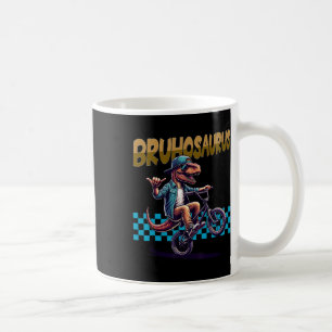 Bruhosaurus T-Rex Dinosaur fährt BMX Fahrrad - Jun Kaffeetasse
