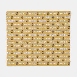 Bruin Mascot | Brown & Gold - Uni Fleecedecke