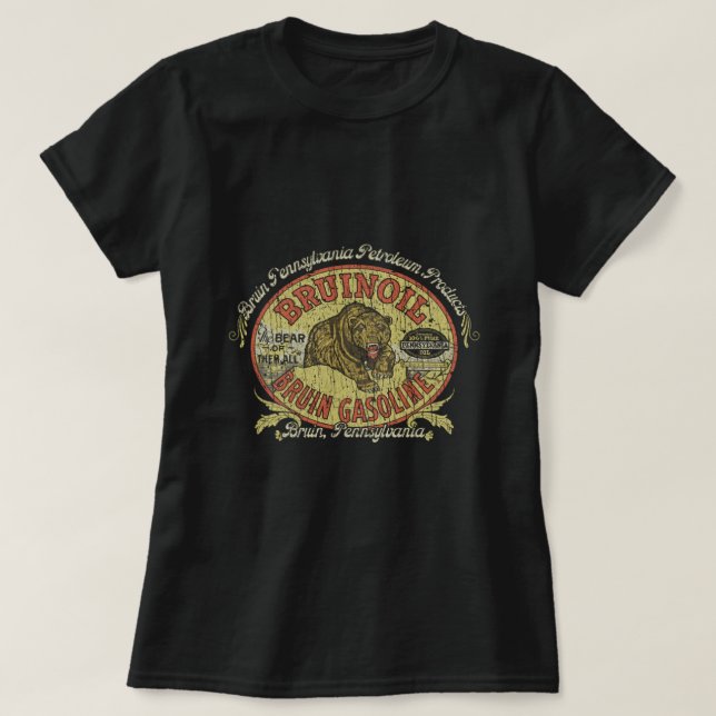 Bruin Pennsylvania Petroleum Products 1920 T-Shirt (Design devant)