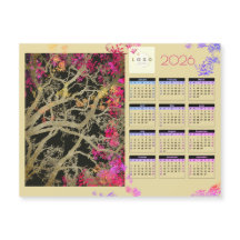Bruin tree 2026 Firmenmagnetischer Kalender