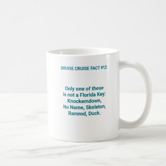 Bruise Cruise Fact #12:Schlüsselwesten Kaffeetasse