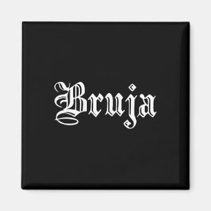 Bruja Dia de Muertos Mexican Halloween Latin Magnet