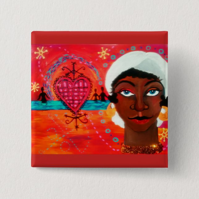 Brujas Knopf Button (Vorderseite)