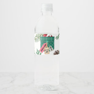 Bruk Pocket Weihnachtswasserflaschen Labels
