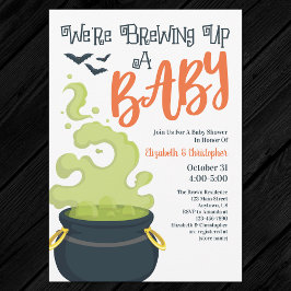 Brûler Un Bébé Halloween Baby shower Invitation