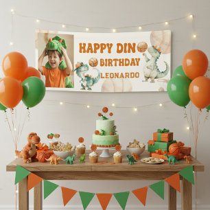 Brülle & Punkte Basketball Dino Junge Alles Gute z Banner