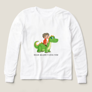Brüllen bedeutet, ich liebe dich, süßes Dinosaurie