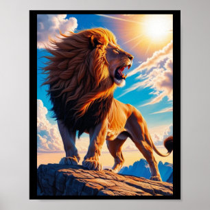 Brüllen der Unabhängigkeit Liberty T Aufkleber  Poster