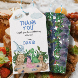 Brüllen! Dinosaurier Geburtstagsparty bevorzugt Geschenkanhänger